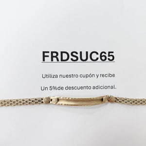 ESCLAVA ORO 10 K 4.9 GRMS (SEMINUEVO)