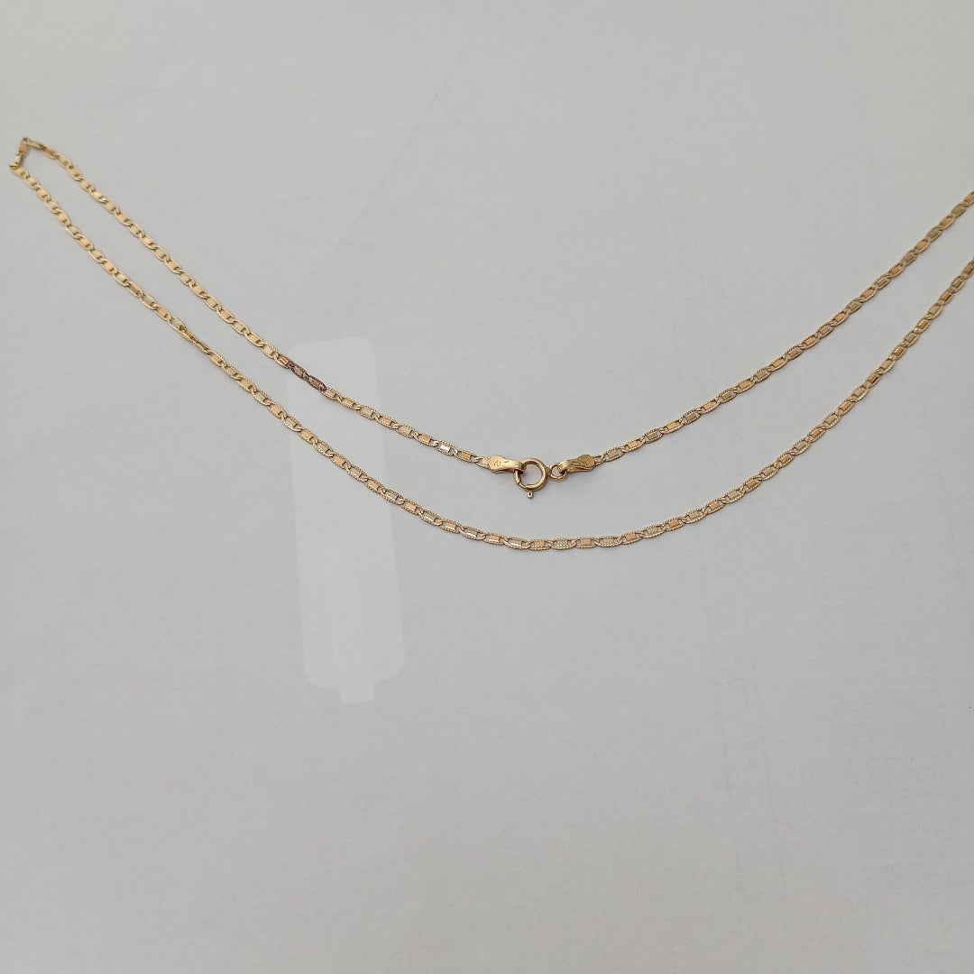 CADENA ORO COMBINADO 10 K 2,30 GRMS (SEMINUEVO)