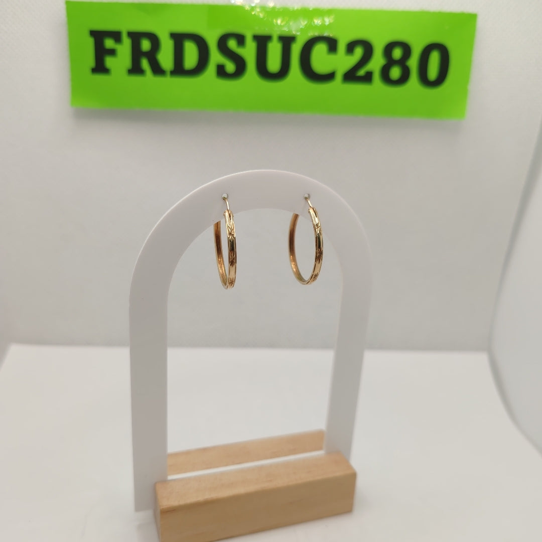 ARRACADAS PAR ORO 10 K 1.6 GRMS (SEMINUEVO)