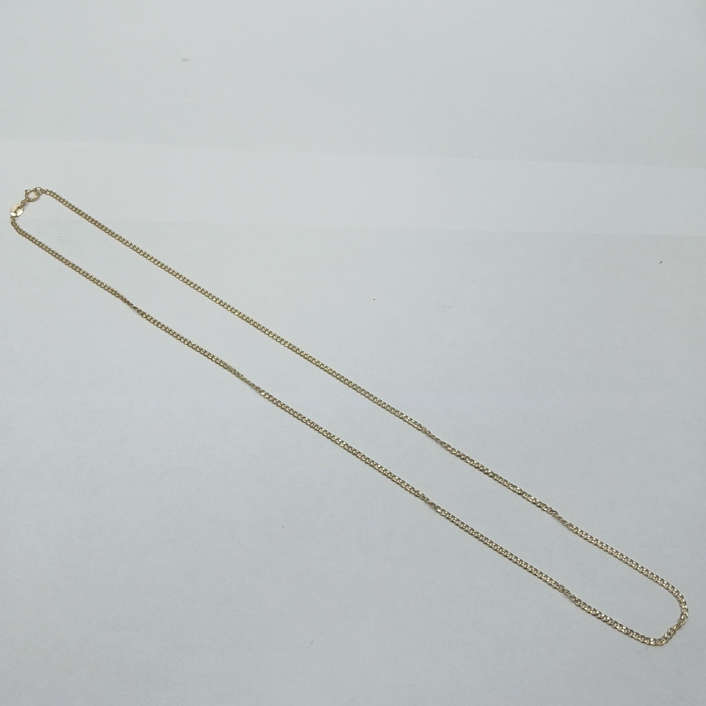 CADENAS TEJIDO BARBADA ORO 10K 55 CM 3.8 GR (NUEVO)