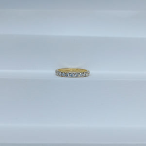 ANILLO ANILLITO MEDIA CHURUMBELA 14K 7 TALLA 2.2 GR (NUEVO)
