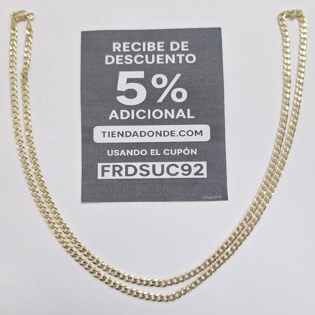 CADENA BARBADA 14K 60 CM 10 GR (NUEVO)