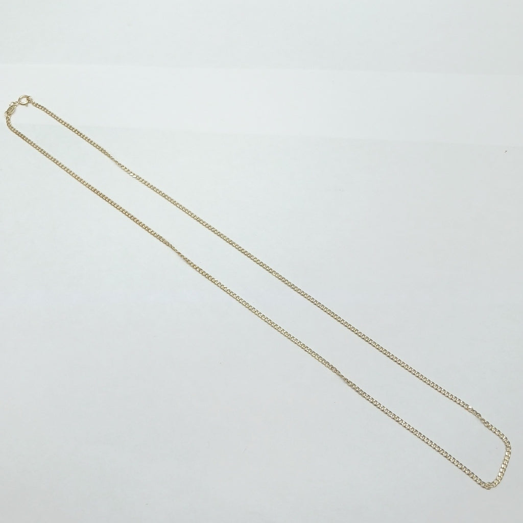 CADENAS TEJIDO BARBADA ORO 10K 55 CM 3.8 GR (NUEVO)