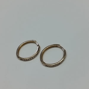 ARETES ARRACADAS C CIRCONIAS 14K 2 GR (NUEVO)