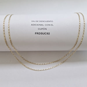 CADENAS TEJIDO ESLABONES ORO 10K 60 CM 2 GR (NUEVO)
