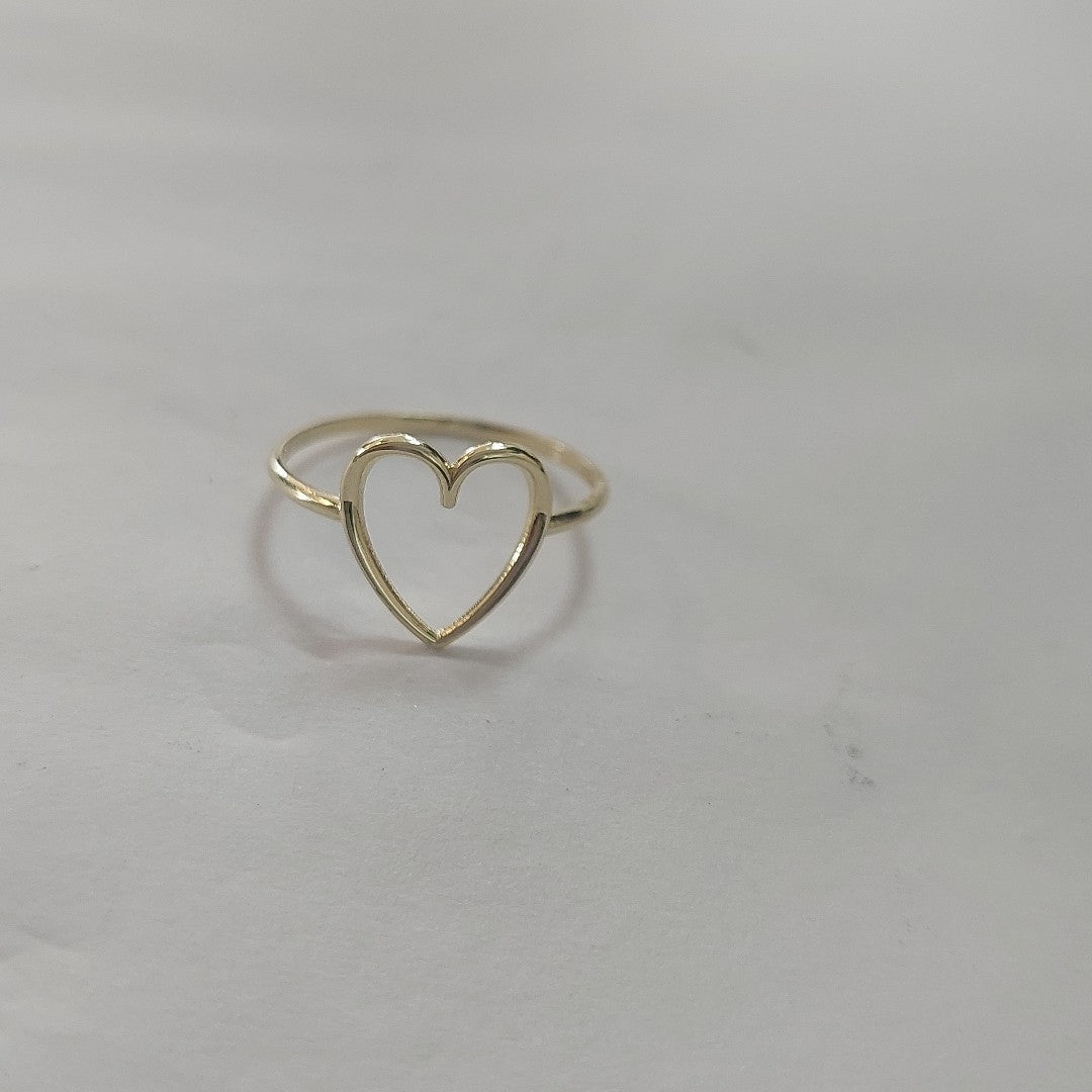 ANILLOS ANILLITO FIG CORAZON 10K TALLA 8 0.8 GR (NUEVO)