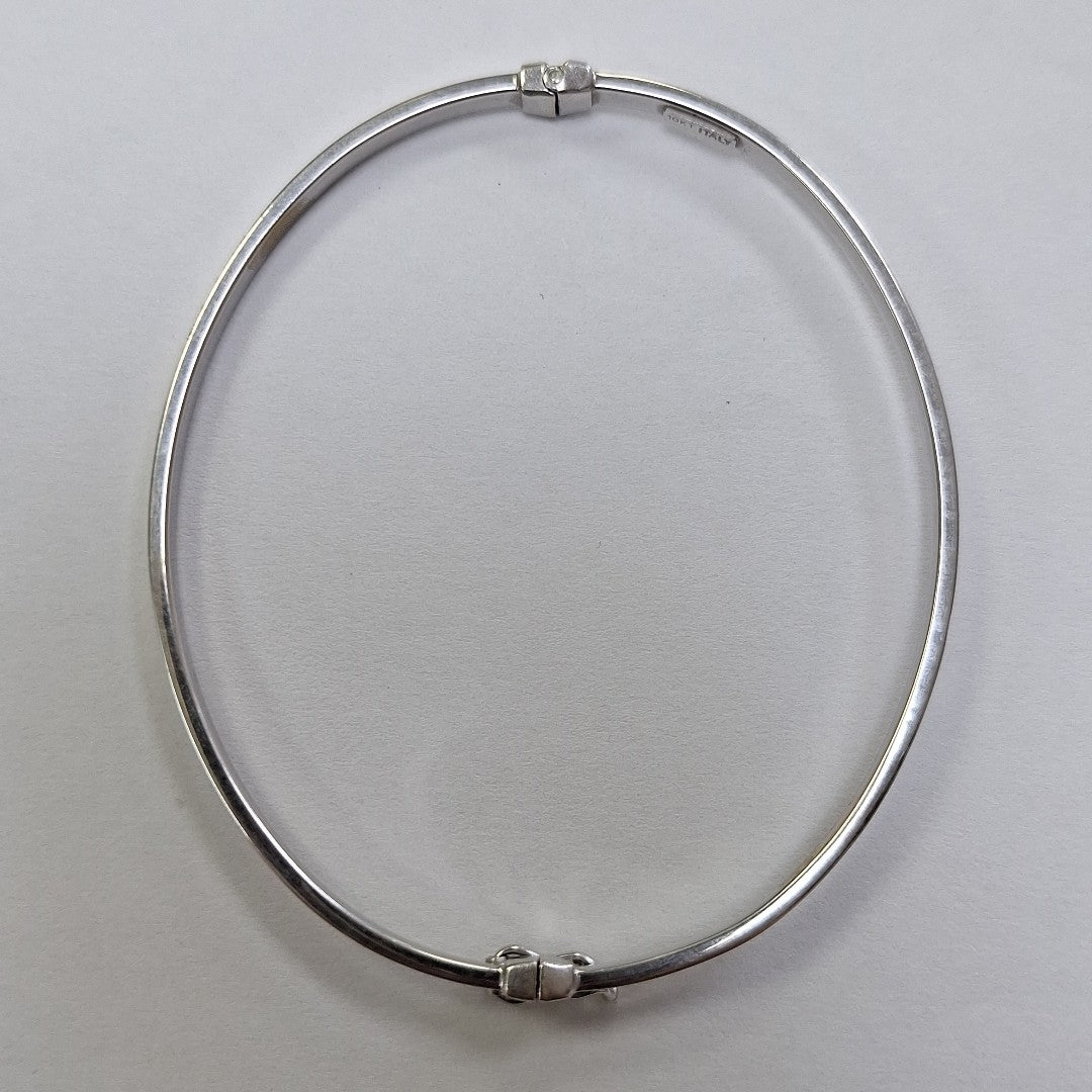 PULSERA RIGIDA ORO, ORO BLANCO 10 K 3 GRMS (SEMINUEVO)