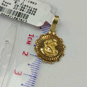 MEDALLA RELIGIOSA ORO 10 K 1.4 GRMS (SEMINUEVO)