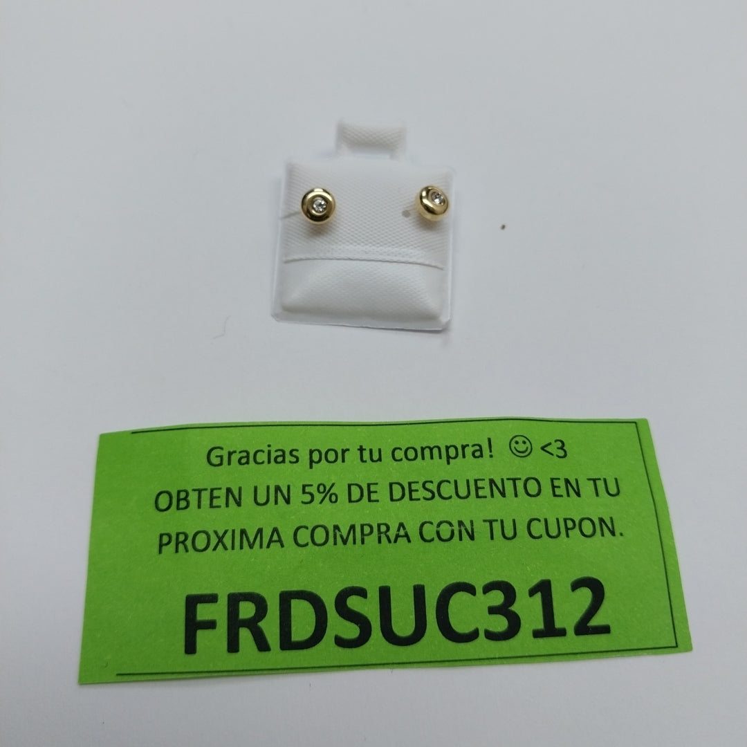 BROQUELES BROQUEL C CIRCONIA 14K 0.27 GR (NUEVO)