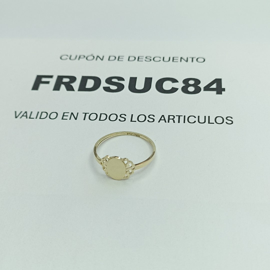 ANILLOS ANILLITO 10K TALLA 8 0.9 GR (NUEVO)