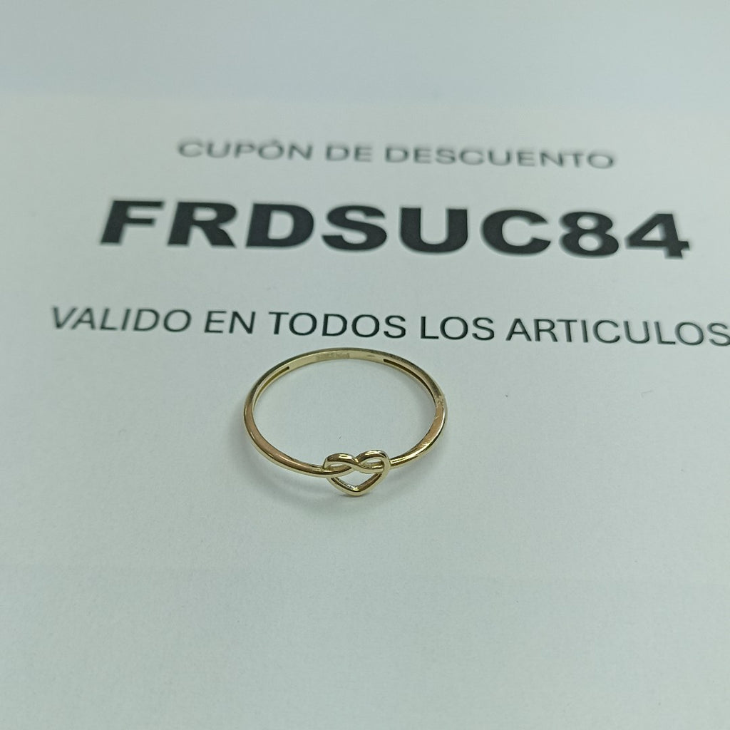 ANILLOS ANILLITO FIG CORAZON 10K TALLA 9 0.9 GR (NUEVO)