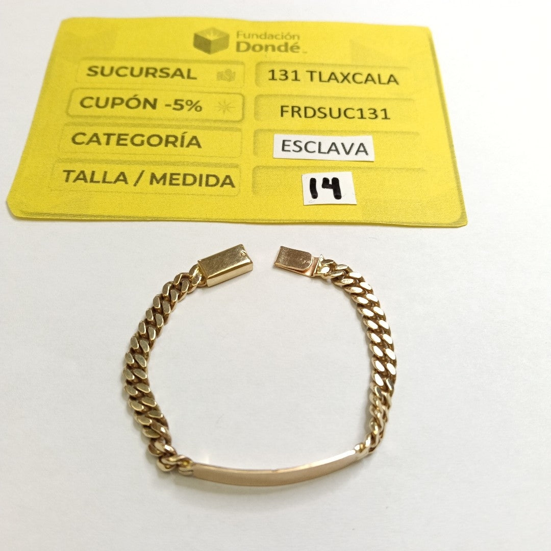 ESCLAVA ORO 10 K 7,80 GRMS (SEMINUEVO)