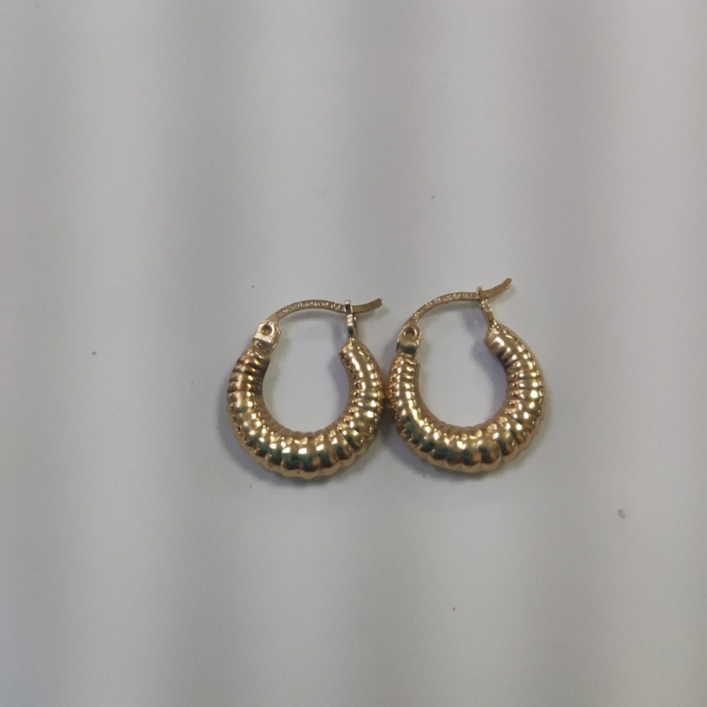 ARRACADAS PAR ORO 14 K 1.8 GRMS (SEMINUEVO)