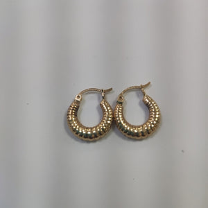 ARRACADAS PAR ORO 14 K 1.8 GRMS (SEMINUEVO)