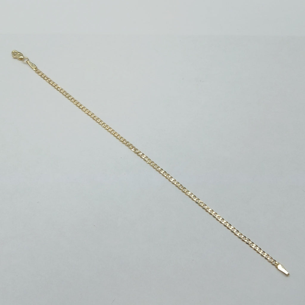 PULSERA TEJIDO BARBADA 14K 18 CM 2.1 GR (NUEVO)
