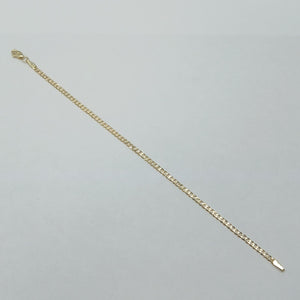 PULSERA TEJIDO BARBADA 14K 18 CM 2.1 GR (NUEVO)