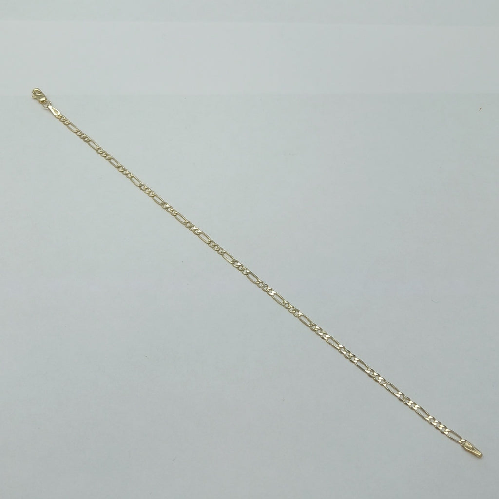 PULSERA TEJIDO 3X1 14K 21 CM 2.3 GR (NUEVO)