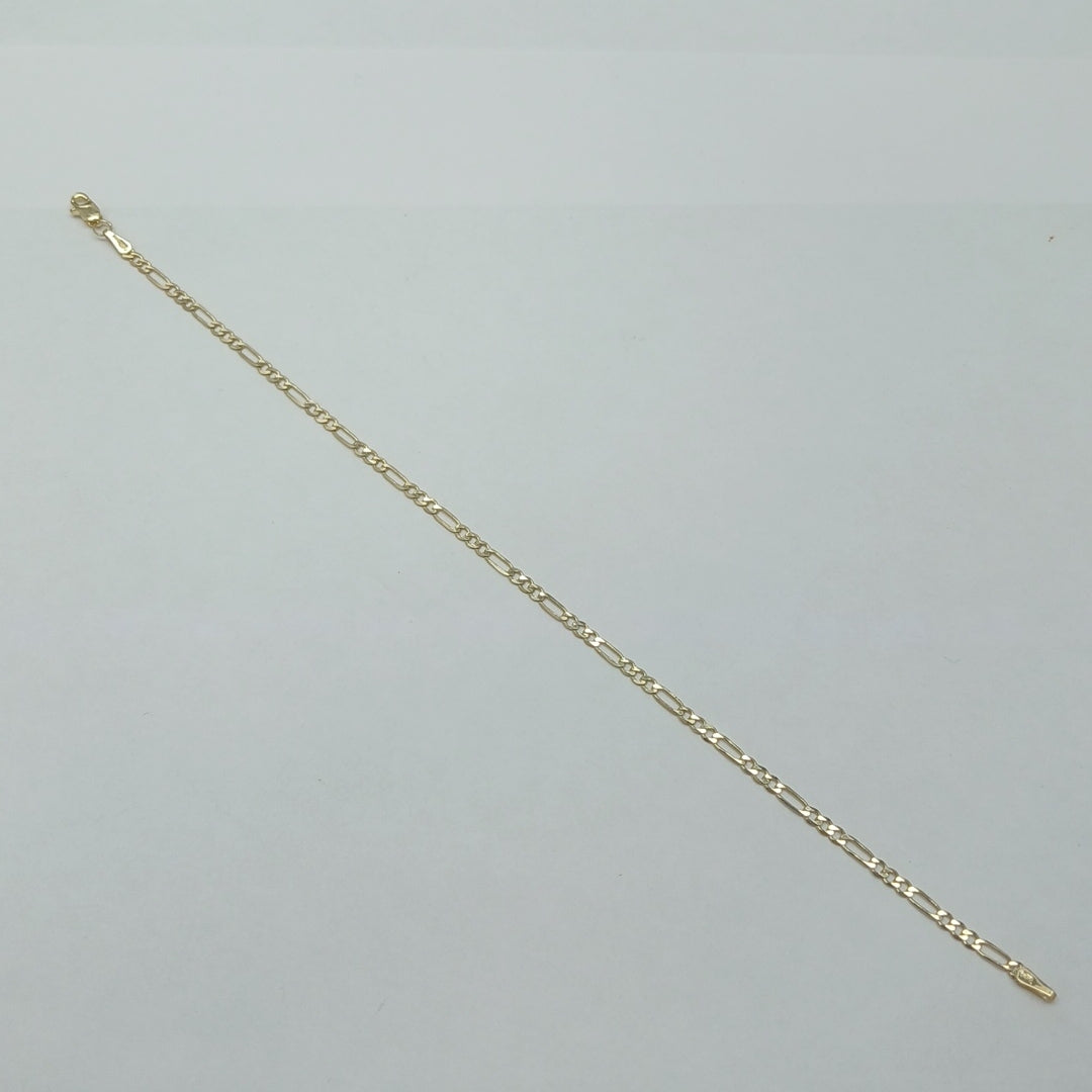 PULSERA TEJIDO 3X1 14K 21 CM 2.3 GR (NUEVO)