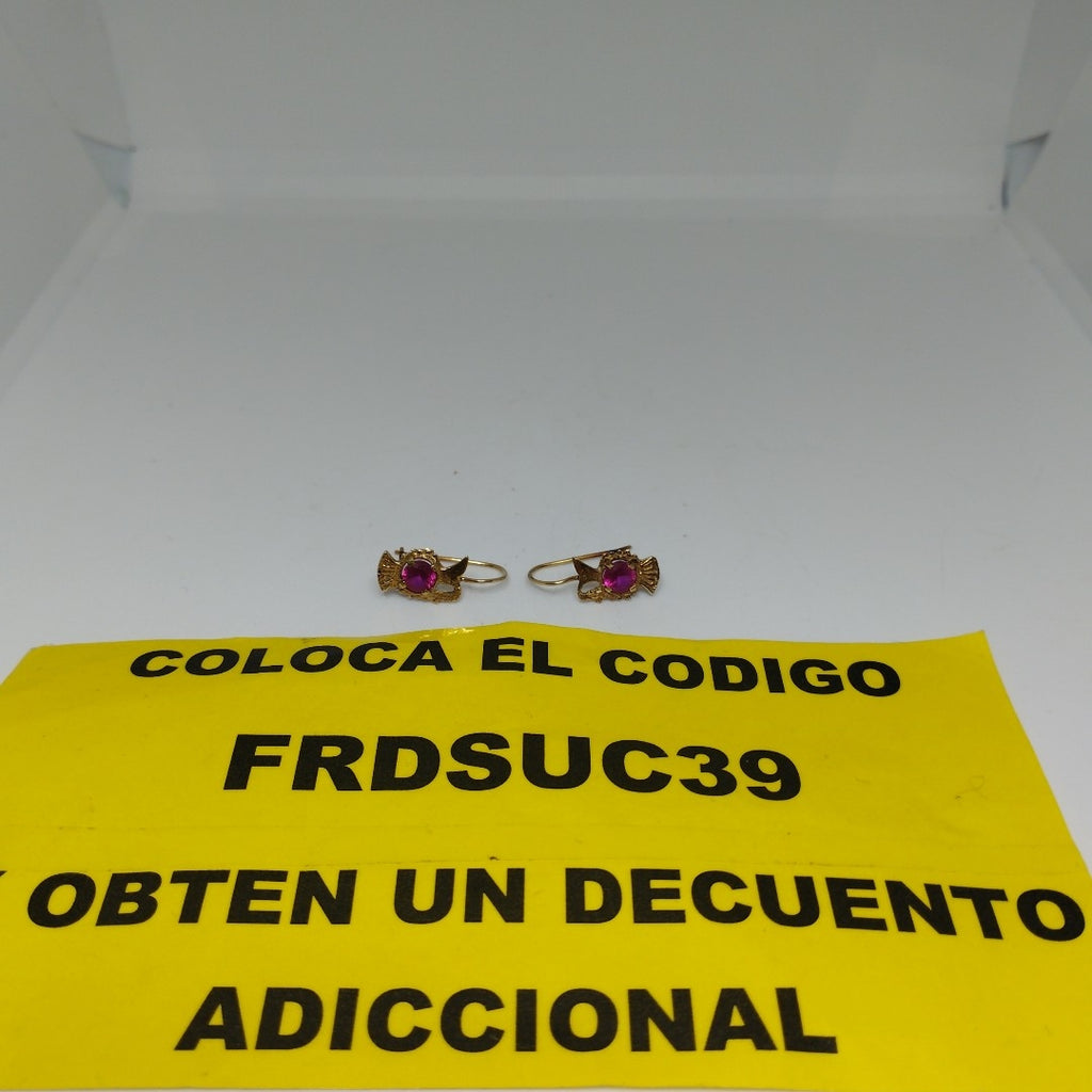 ARETES PAR ORO 8 K 1.3 GRMS (SEMINUEVO)