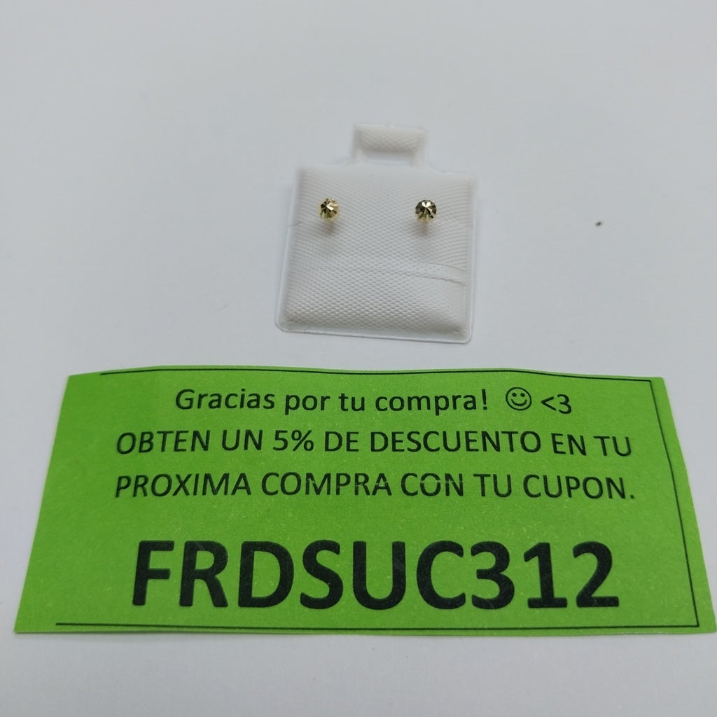 BROQUELES BROQUEL FIG HONGO 14K 0.17 GR (NUEVO)