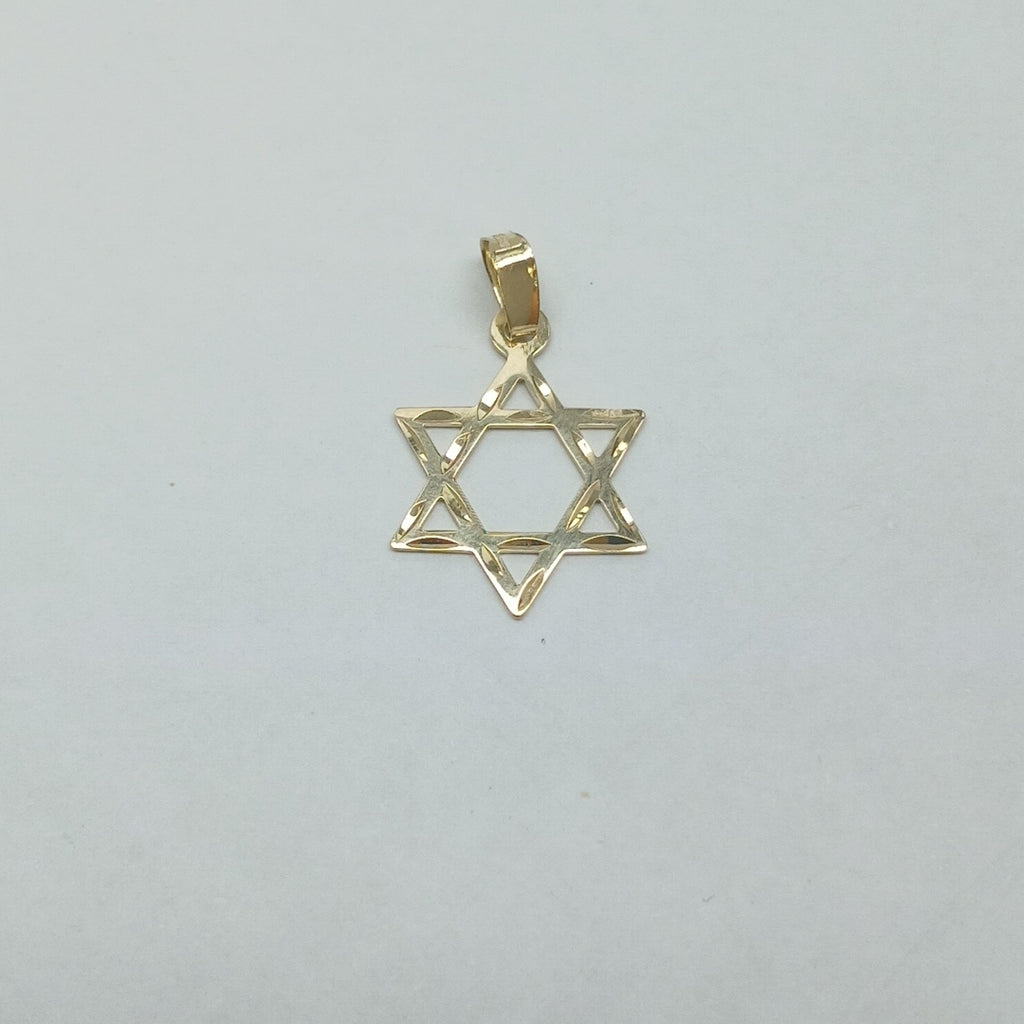 DIJE TEJIDO ESTRELLA DE DAVID 14K 0.5 GR (NUEVO)