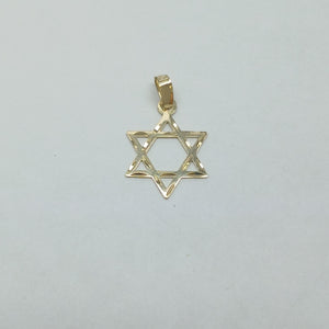 DIJE TEJIDO ESTRELLA DE DAVID 14K 0.5 GR (NUEVO)
