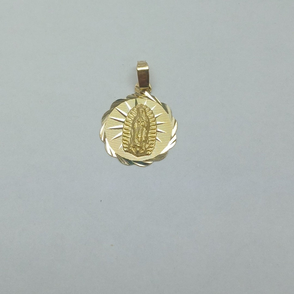 DIJE MEDALLA RELIGIOSA 14K 0.8 GR (NUEVO)