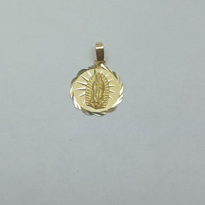 DIJE MEDALLA RELIGIOSA 14K 0.8 GR (NUEVO)