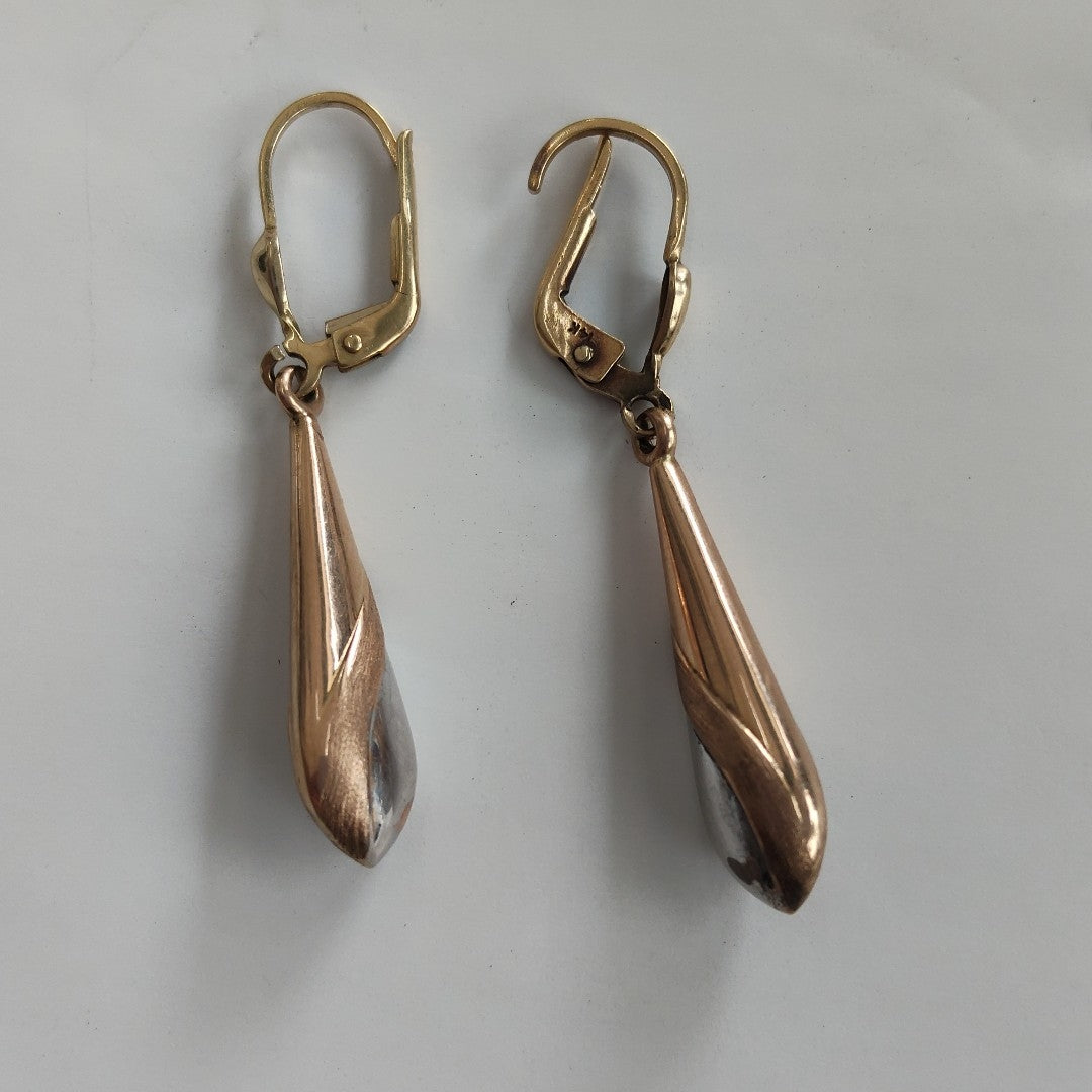 ARETES PAR ORO 14 K 2.2 GRMS (SEMINUEVO)