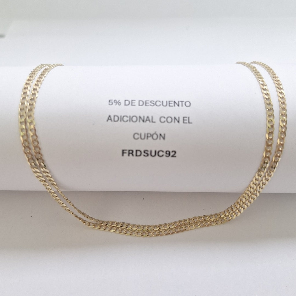 CADENA BARBADA 14K 55 CM 5.5 GR (NUEVO)