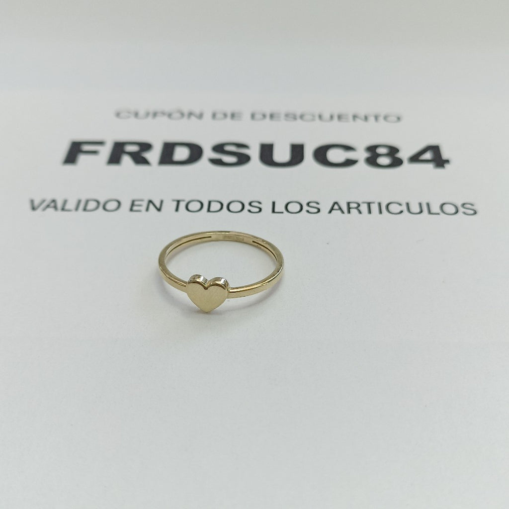 ANILLOS ANILLITO FIG CORAZON 10K TALLA 7 1.1 GR (NUEVO)