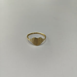 ANILLOS CORAZON 14K TALLA 8 1.8 GR (NUEVO)