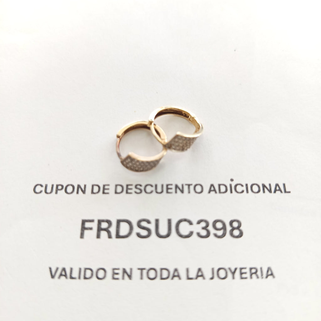 BROQUELES PAR ORO 10 K 1,70 GRMS (SEMINUEVO)