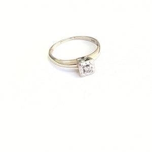 ANILLO ORO BLANCO 10 K 1,60 GRMS (SEMINUEVO)