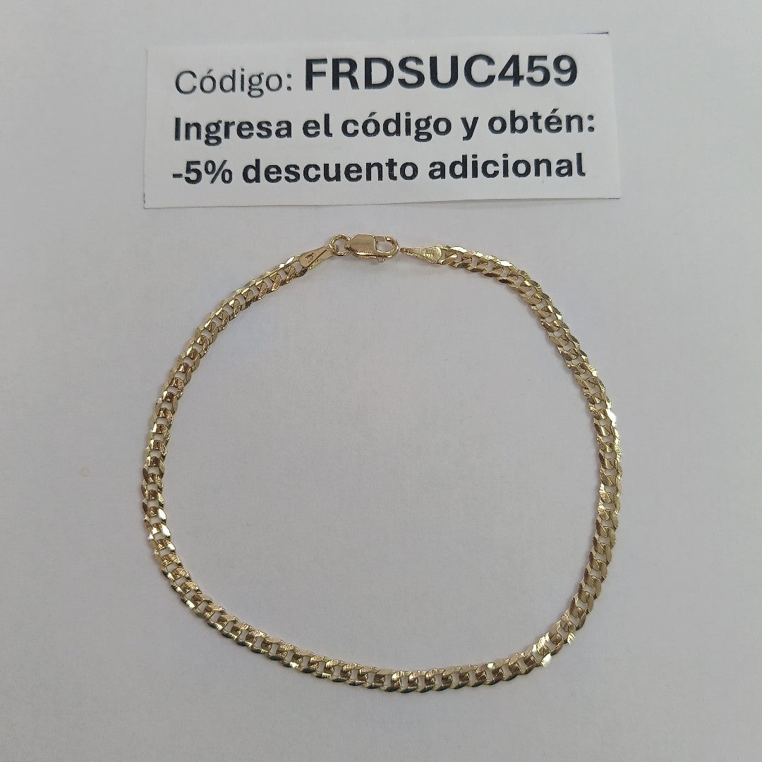 PULSERA BARBADA 14K 21 CM 3.6 GR (NUEVO)