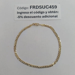 PULSERA BARBADA 14K 21 CM 3.6 GR (NUEVO)