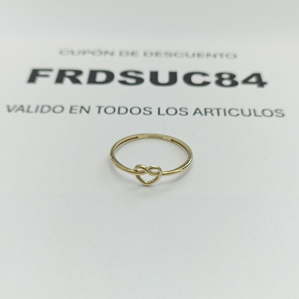 ANILLOS ANILLITO FIG CORAZON 10K TALLA 8 0.9 GR (NUEVO)