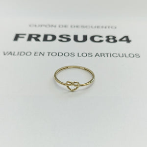ANILLOS ANILLITO FIG CORAZON 10K TALLA 8 0.9 GR (NUEVO)