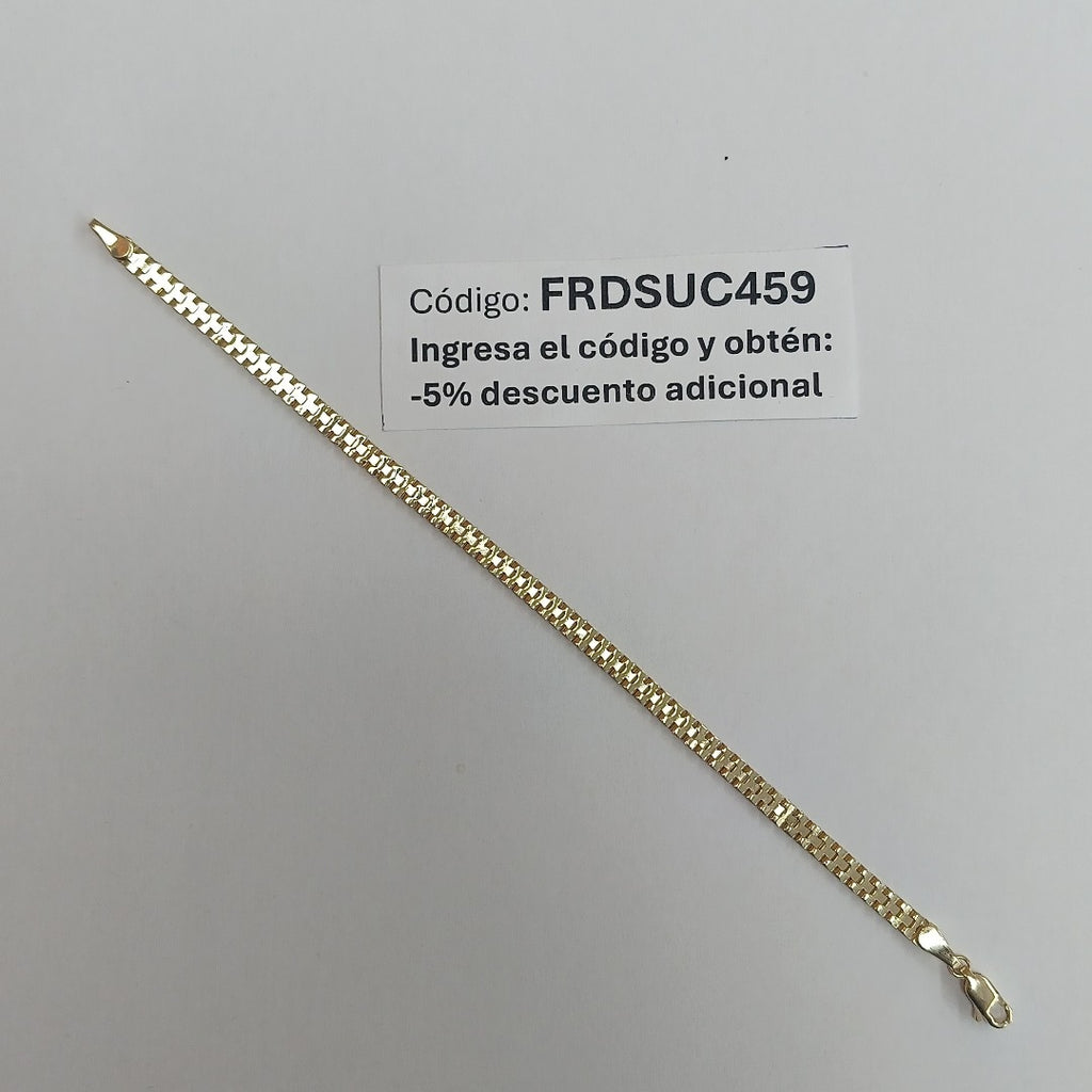 PULSERA ESPECIAL 14K 18 CM 4 GR (NUEVO)