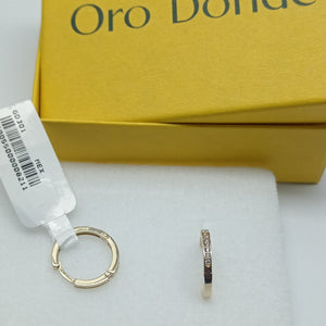 ARETES ARRACADAS LISAS 14K 2.3 GR (NUEVO)