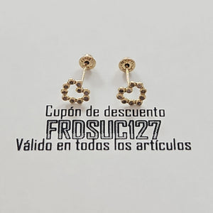 BROQUELES BROQUEL FIG CORAZON 14K 0.23 GR (NUEVO)