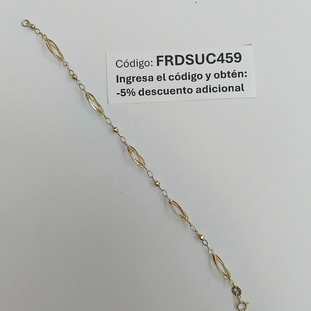 PULSERA ESPECIAL 14K 18 CM 2 GR (NUEVO)