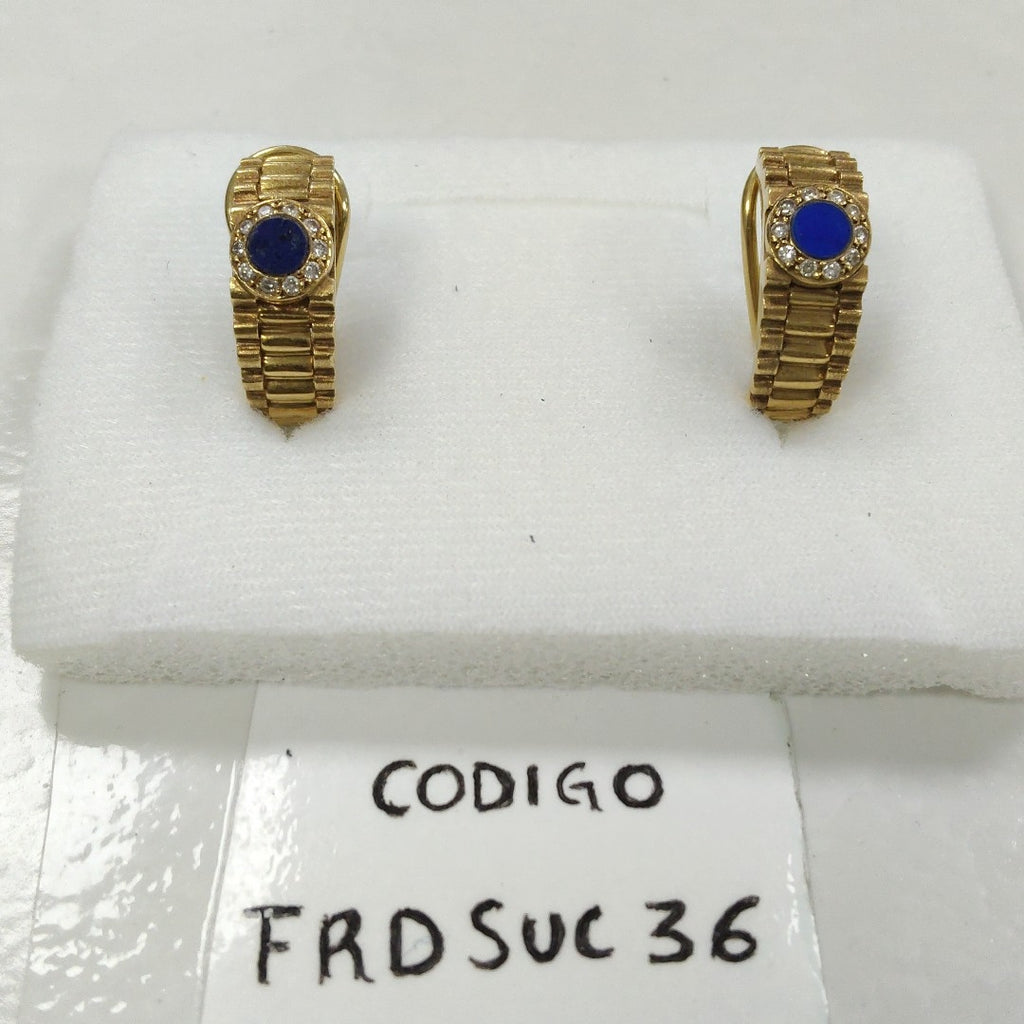 ARETES PAR ORO 18 K 14,70 GRMS (SEMINUEVO)