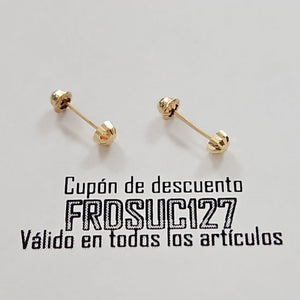 BROQUELES BROQUEL FIG HONGO 14K 0.17 GR (NUEVO)