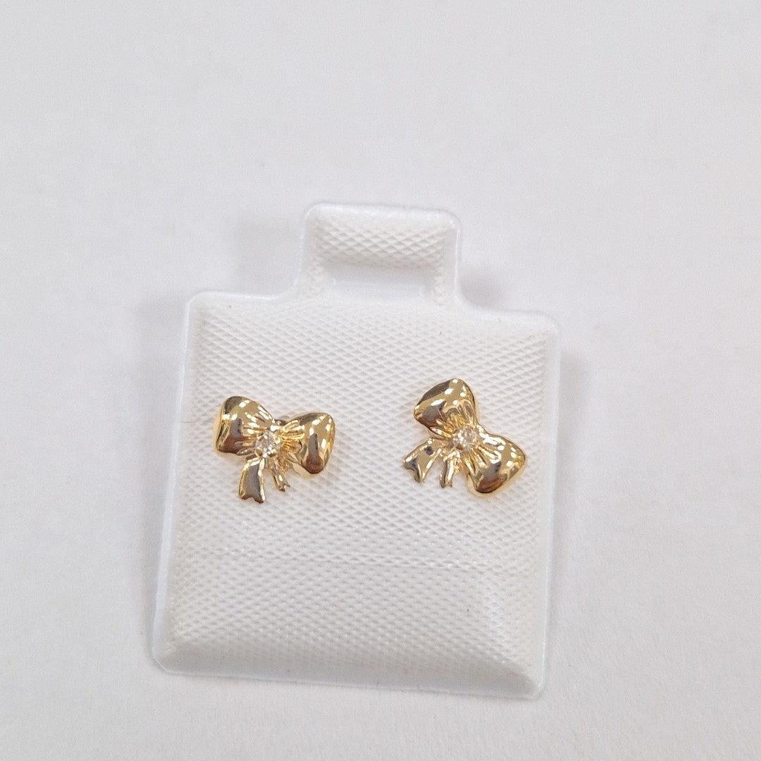 BROQUELES BROQUEL FIG MOÑO C CIRCONIA 14K 0.2441 GR (NUEVO)