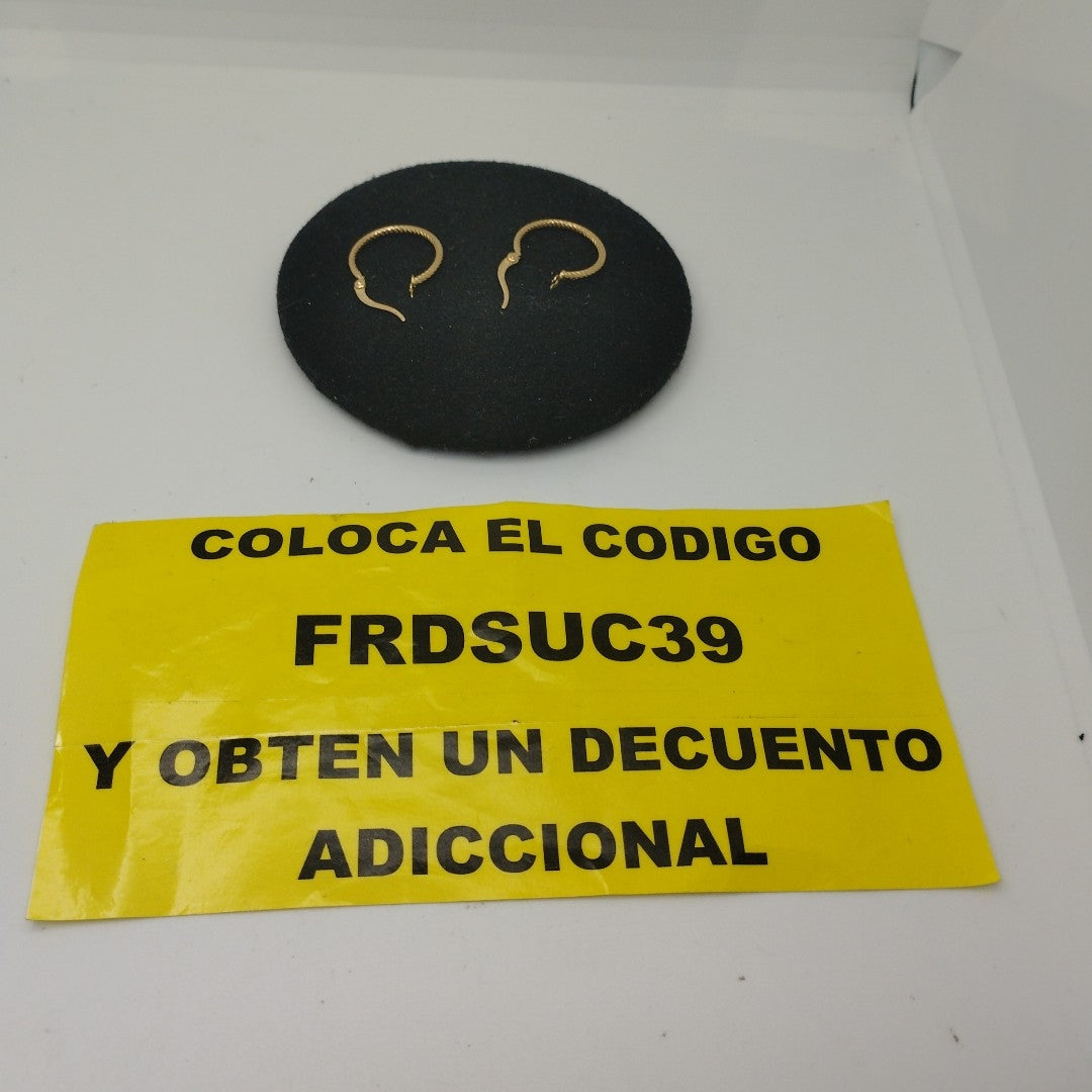 ARETES ARRACADAS 14K 1.3 GR (NUEVO)
