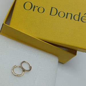 ARETES HUGGIE 14K 1.3 GR (NUEVO)