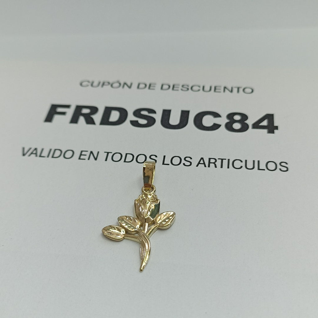 DIJE ROSA 10K 1.4 GR (NUEVO)