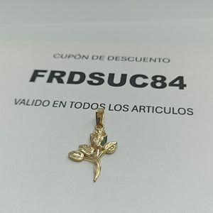 DIJE ROSA 10K 1.4 GR (NUEVO)