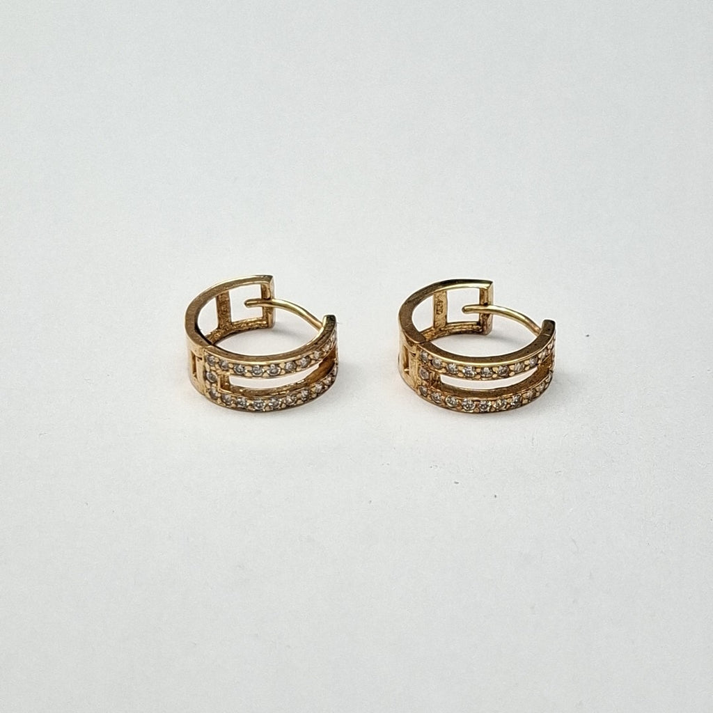 ARRACADAS PAR ORO 14 K 2.5 GRMS (SEMINUEVO)